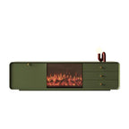 Solid Wood Fireplace TV Cabinet