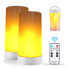 Rechargeable LED Flame Lamps 2-Pack