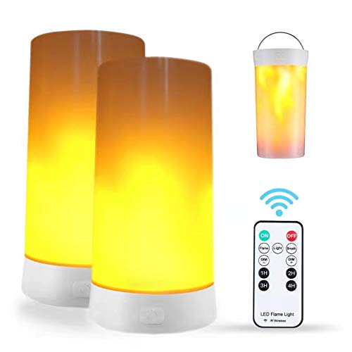 Rechargeable LED Flame Lamps 2-Pack