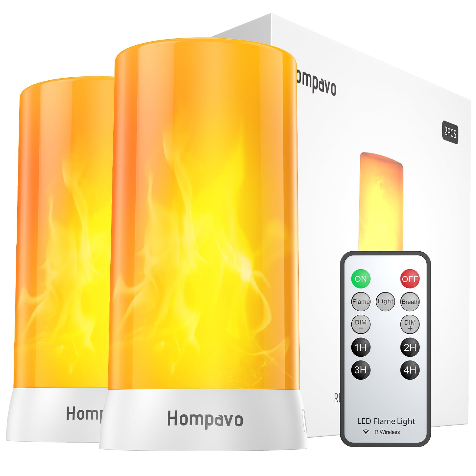 Rechargeable LED Flame Candles