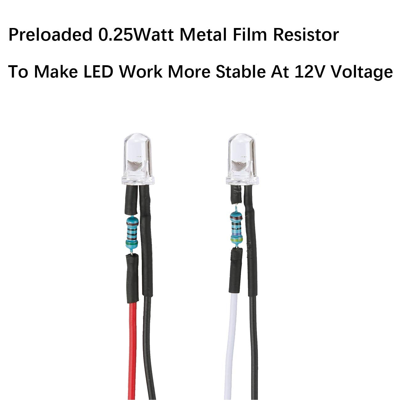 12V Pre-Wired LED Diodes