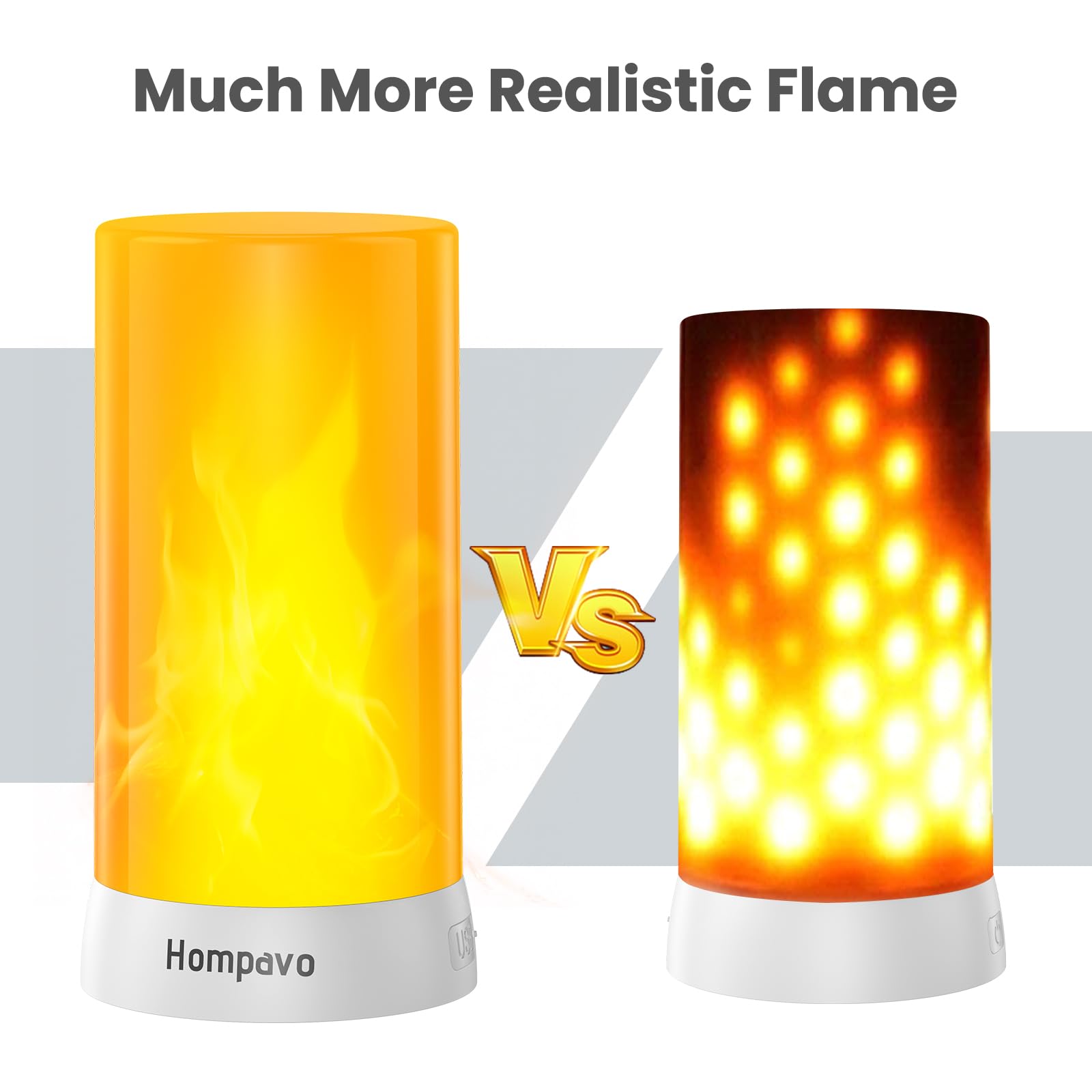 Rechargeable LED Flame Candles