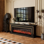 Decorative Fireplace TV Stand 71/79 Inch