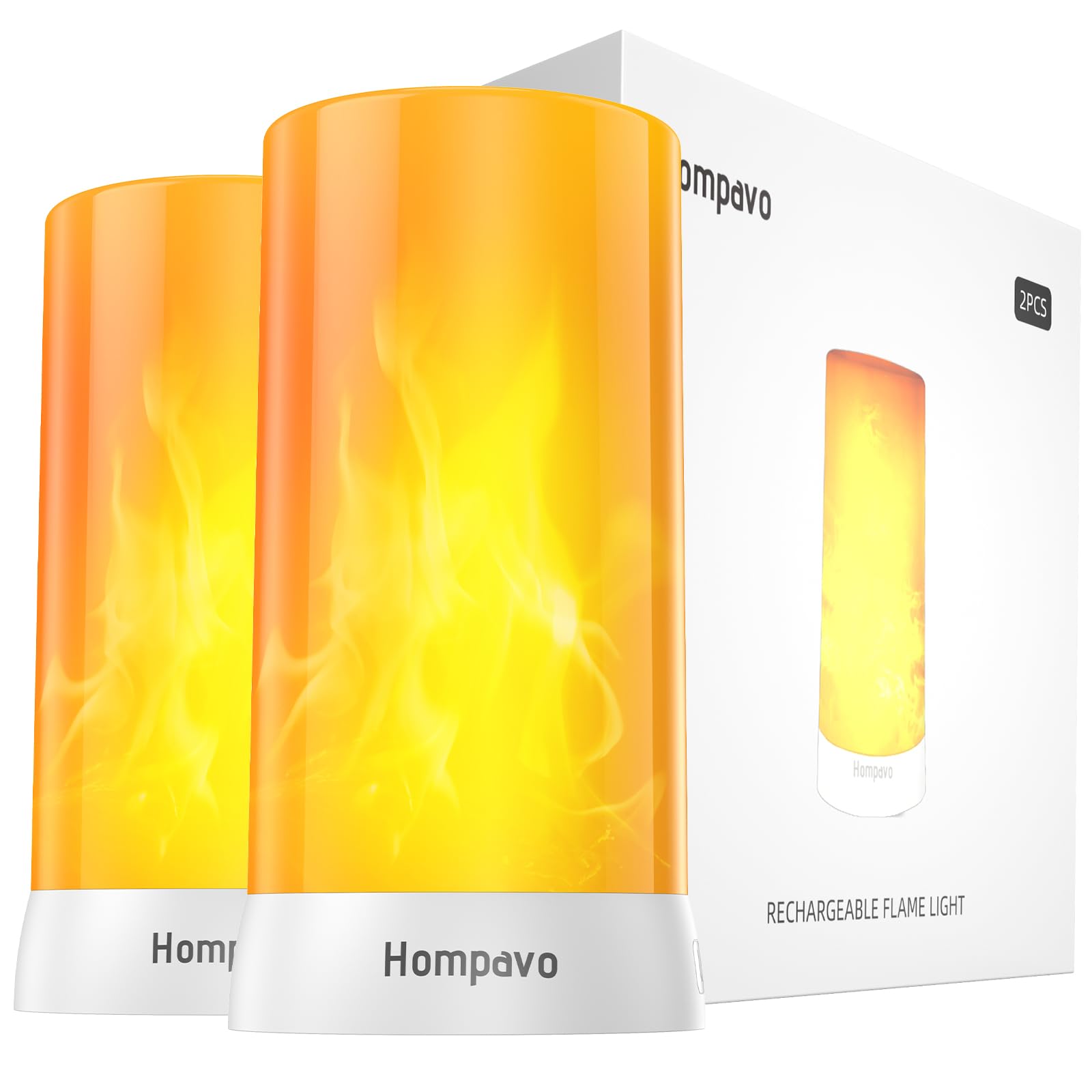 Rechargeable LED Flame Candles