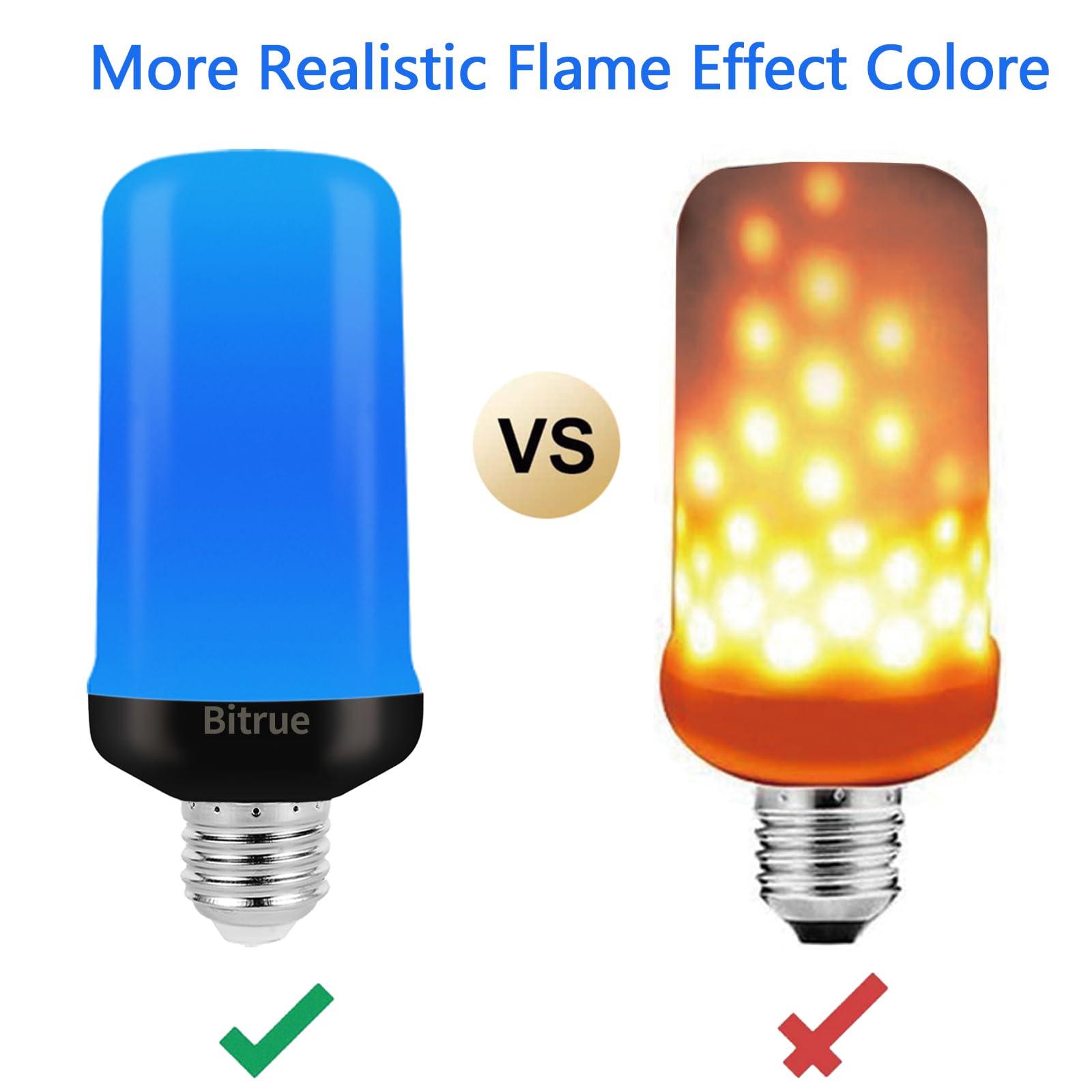 LED Flame Effect Light Bulbs