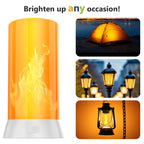 Rechargeable LED Flame Lamps 2-Pack