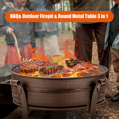 3-in-1 Wood Burning Fire Pit