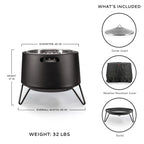 Low Smoke Stainless Steel Fire Pit