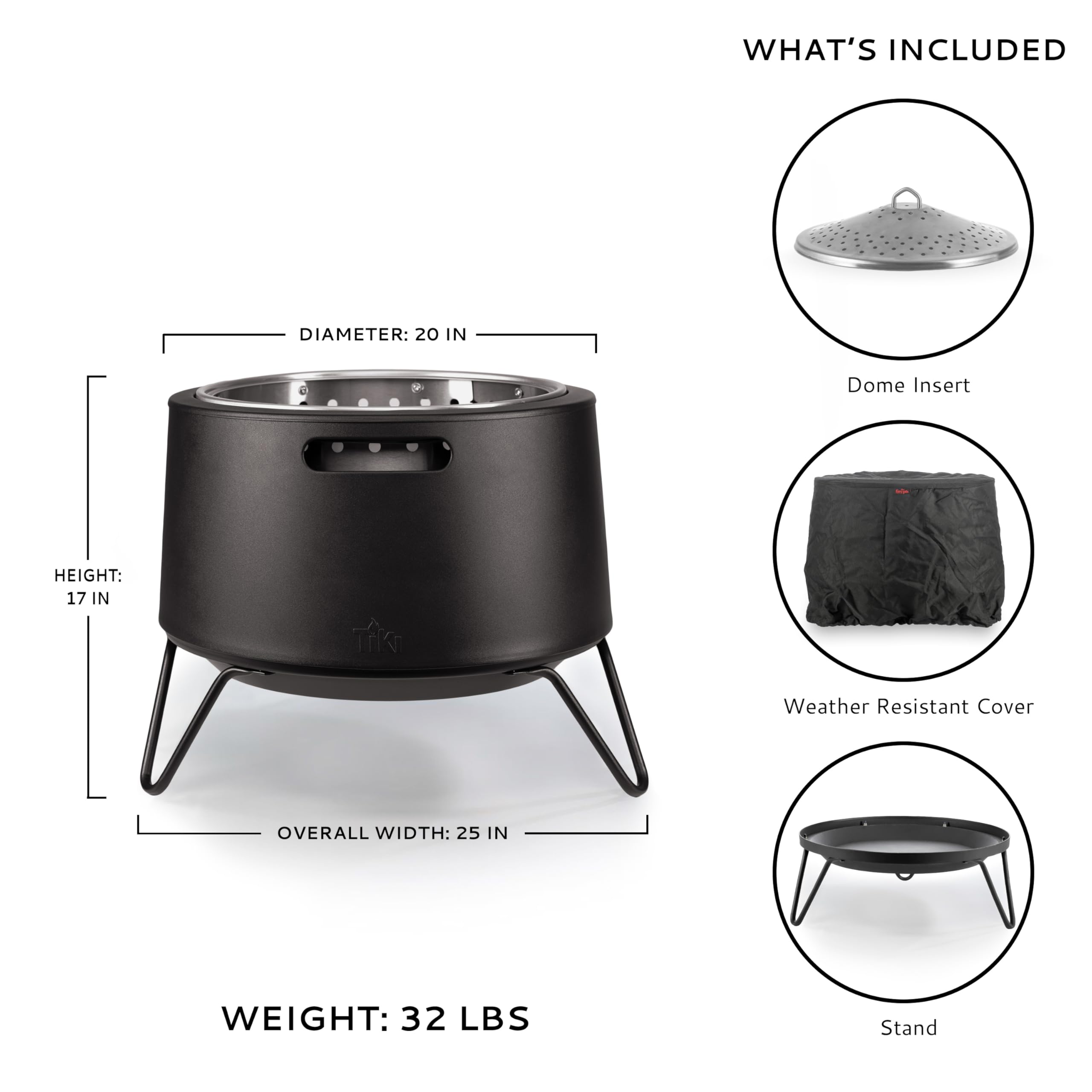 Low Smoke Stainless Steel Fire Pit