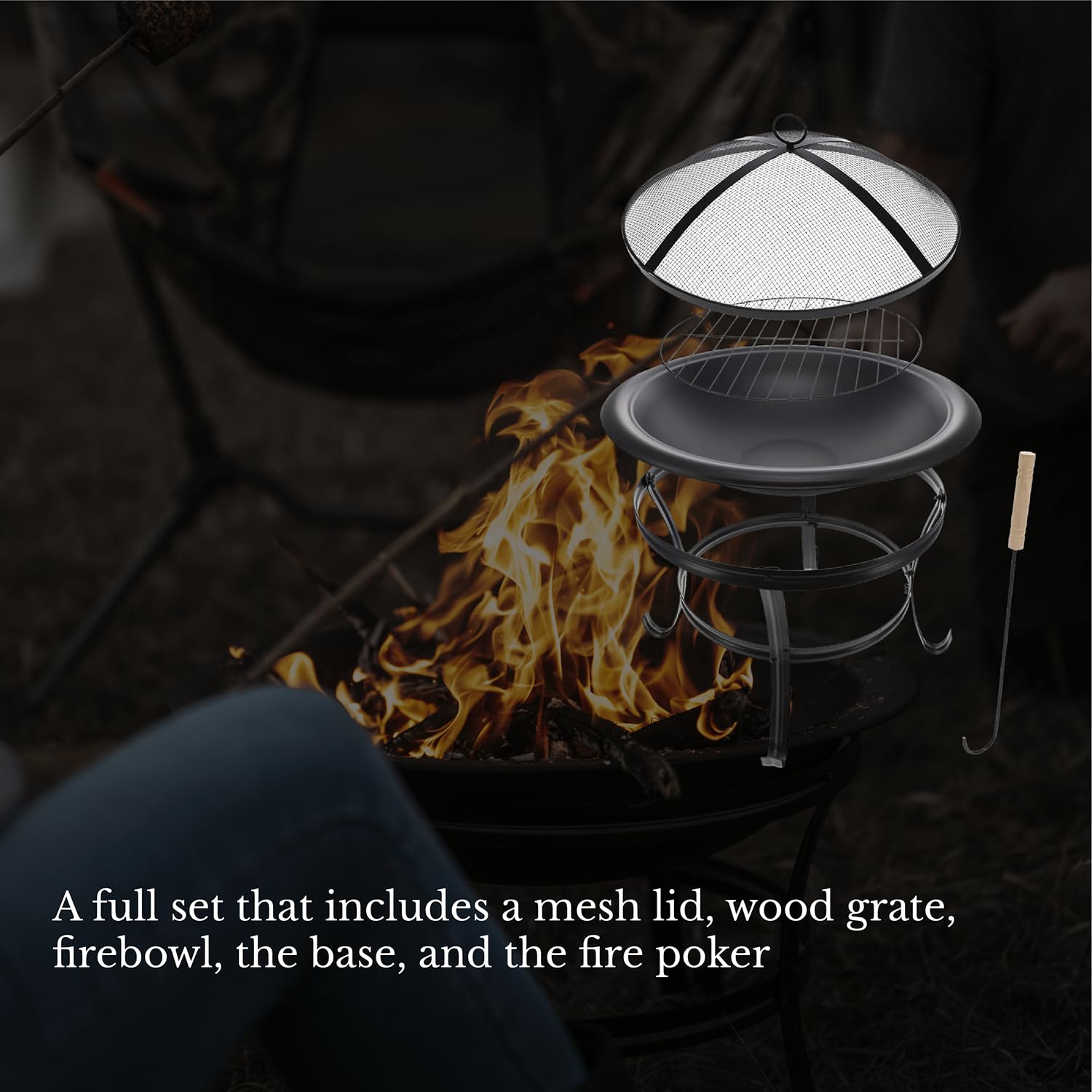 22 Inch Wood Burning Fire Pit