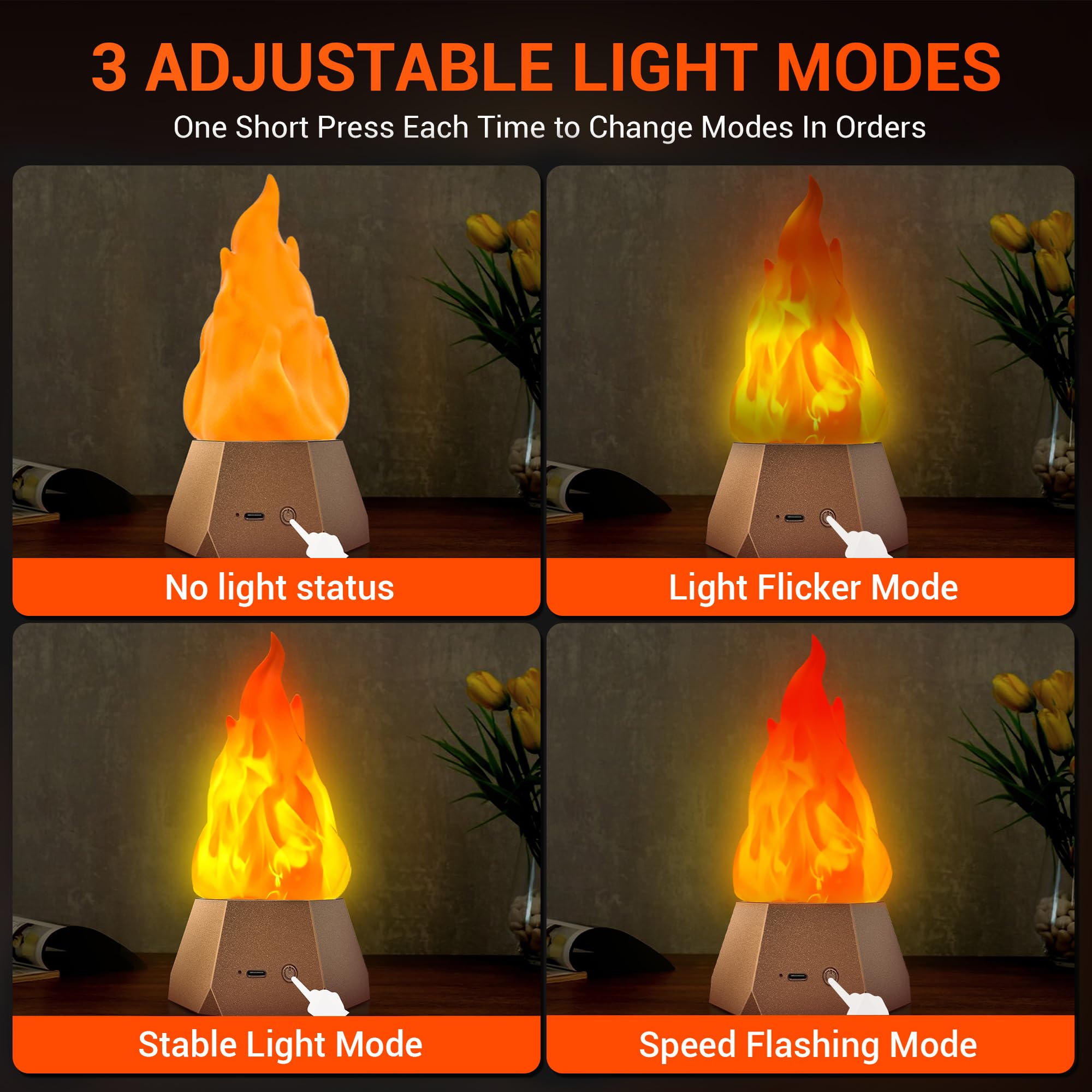 Ollcuz Fake Fire Lamp