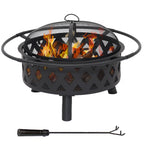 Crossweave Wood Burning Fire Pit