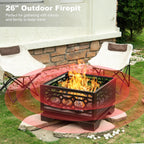 Square Wood Burning Fire Pit