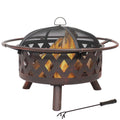 Crossweave Wood Burning Fire Pit