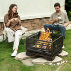 Square Wood Burning Fire Pit