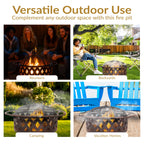 Crossweave Wood Burning Fire Pit