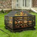 Square Wood Burning Fire Pit